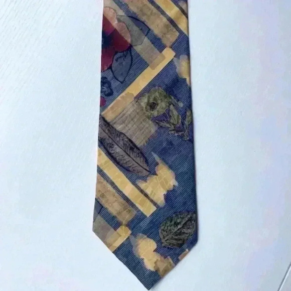 Nino Foriero Y2K Silk Neck Tie Made in Canada - Picture 1 of 4